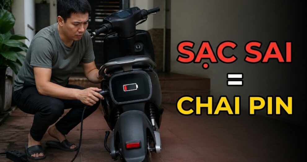 cach sac xe dien dung cach tai nha
