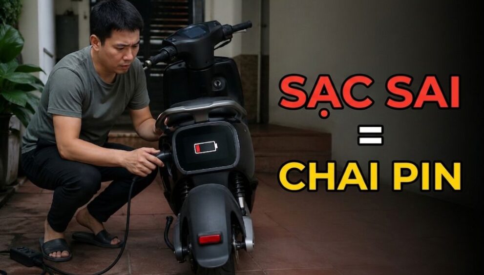 cach sac xe dien dung cach tai nha