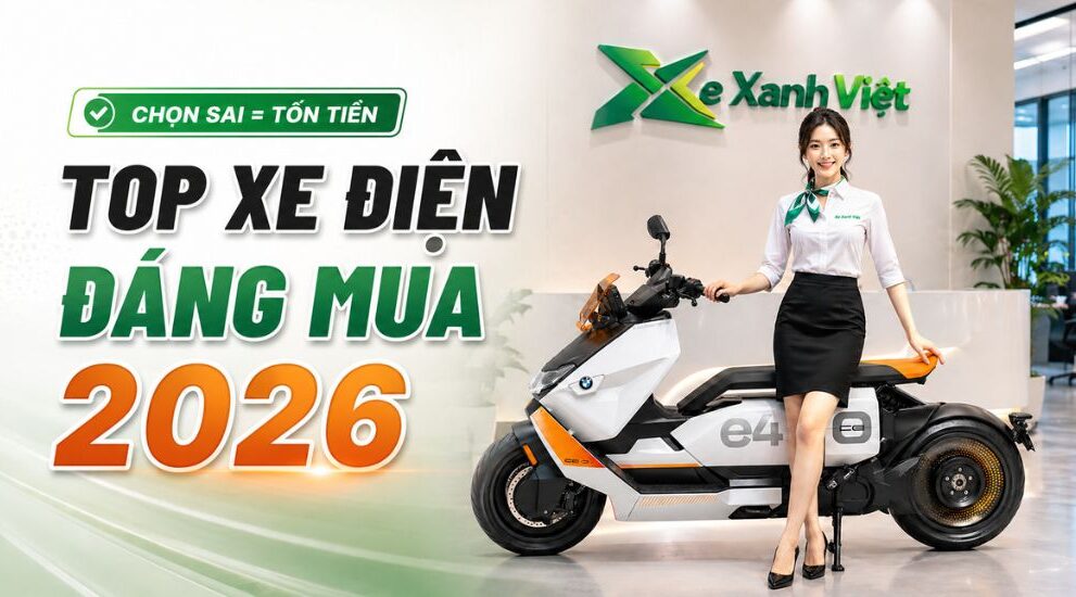 top xe máy điện đáng mua 2026 hình minh họa xe điện hiện đại cho người dùng việt nam