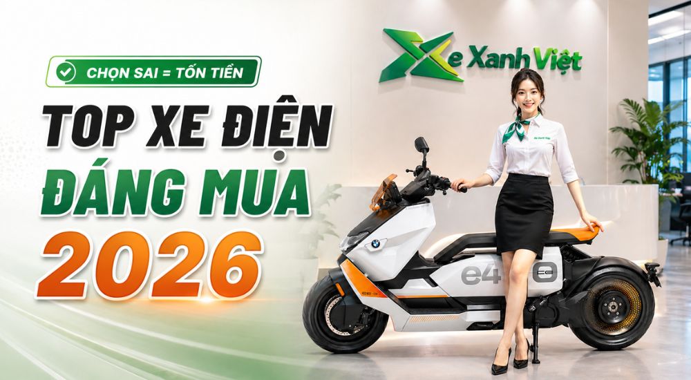 top xe máy điện đáng mua 2026 hình minh họa xe điện hiện đại cho người dùng việt nam