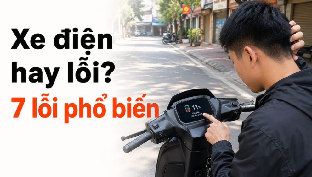 xe máy điện bị lỗi thường gặp người dùng kiểm tra dashboard