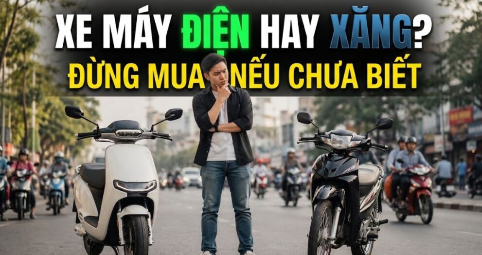 Xe máy điện hay xe xăng – đừng mua nếu chưa biết