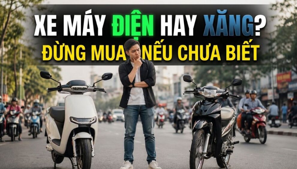 Xe máy điện hay xe xăng – đừng mua nếu chưa biết