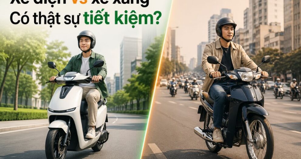 so sánh xe máy điện và xe xăng trong điều kiện sử dụng thực tế tại Việt Nam