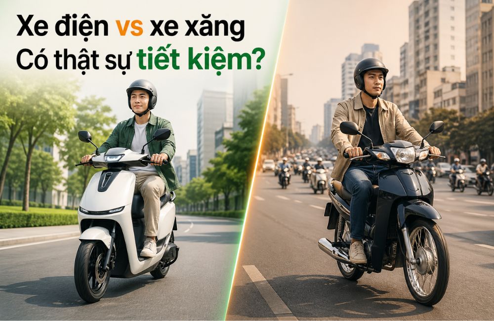 so sánh xe máy điện và xe xăng trong điều kiện sử dụng thực tế tại Việt Nam