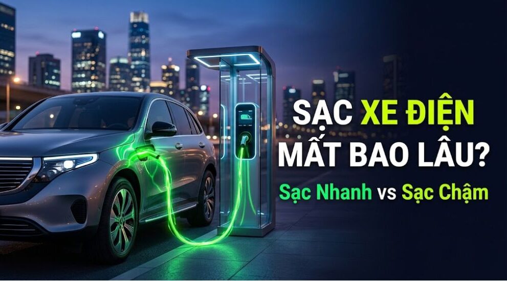 Sạc ô tô điện mất bao lâu? So sánh sạc chậm và sạc nhanh chi tiết